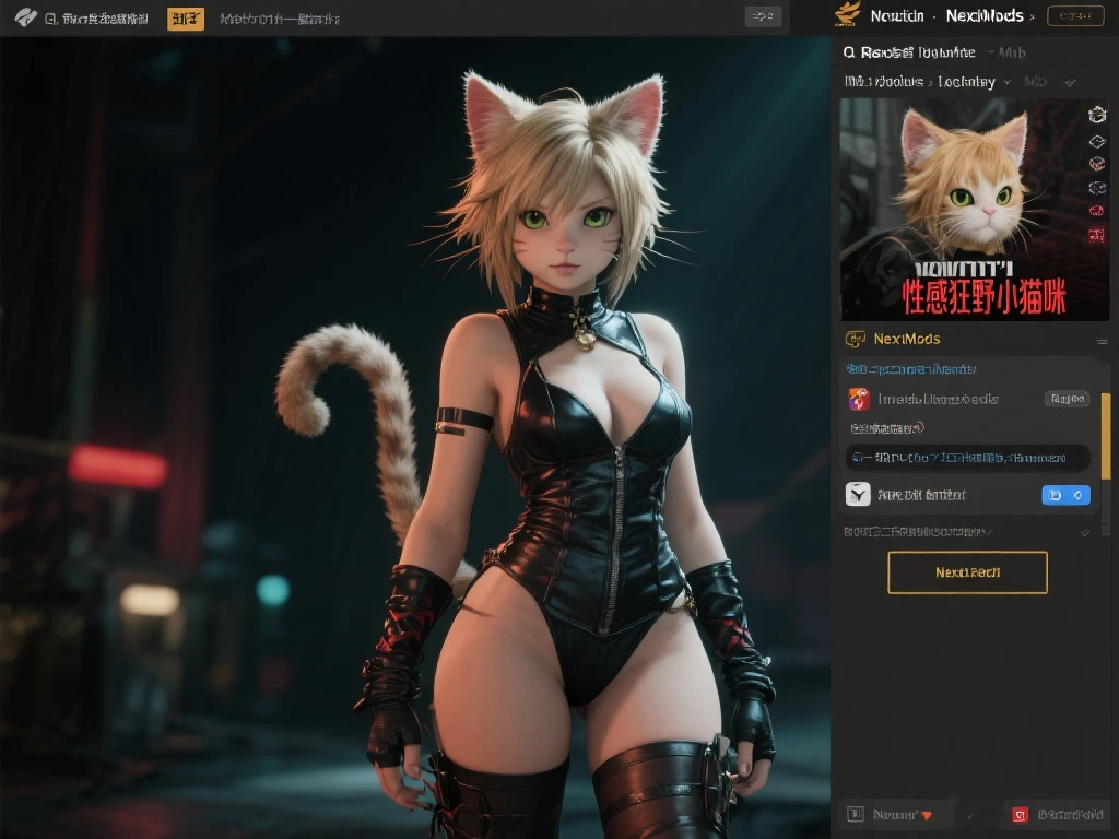 《最终幻想7重生》蒂法与爱丽丝Mod：魅惑野性猫咪风！